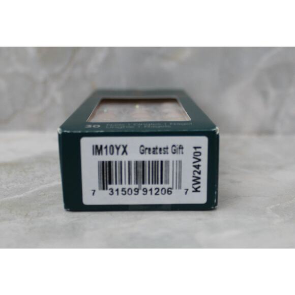 imPRESS Holiday Press-On Nails Greatest Gift Gray Medium Length Almond Shape New - Picture 5 of 7